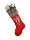 Dibor Christmas stocking personalised with name - British product
