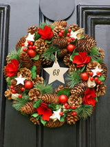 Next Dibor Personalised Christmas Wreath 35cm- Buy online at McGrocer