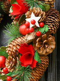 Dibor Personalised Christmas Wreath 35cm, imported from the UK