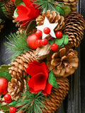 Dibor Personalised Christmas Wreath 35cm, imported from the UK