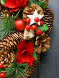 Dibor Personalised Christmas Wreath 35cm, imported from the UK