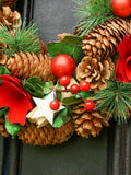 Dibor Personalised Christmas Wreath 35cm, imported from the UK