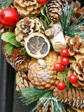 Dibor personalised Christmas wreath 38cm - British product
