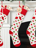 Dibor personalised polka dot Christmas stocking 58cm height - British product