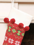 Dibor personalised Christmas stocking with wooden tag - British product