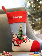 Next Dibor Personalised Christmas Stocking 41cm x 25cm- Buy online at McGrocer