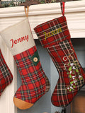 Dibor personalisable Christmas stocking 44x28cm - British product