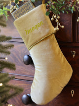 Next Dibor Personalised Velvet Christmas Stocking H46 x W26cm- Buy online at McGrocer