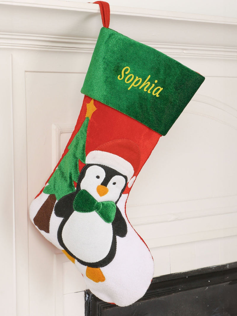 Dibor personalised Christmas stocking 46x28cm - British product