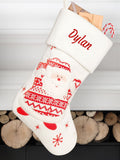 Dibor personalised Santa Christmas stocking 40x20cm (British brand)