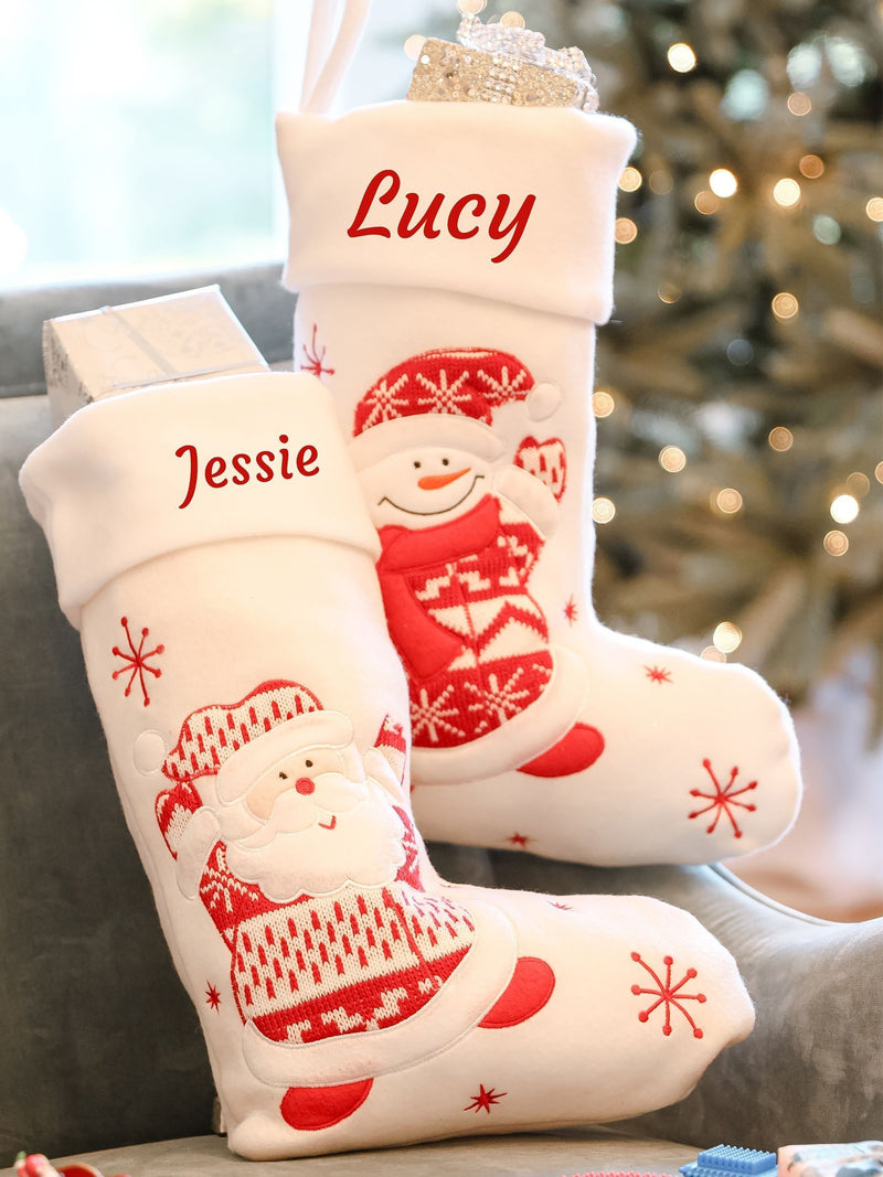 Dibor personalised Santa Christmas stocking 40x20cm (British brand)