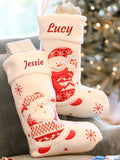 Dibor personalised Santa Christmas stocking 40x20cm (British brand)
