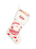 Dibor personalised Santa Christmas stocking 40x20cm (British brand)