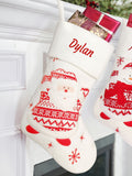 Dibor personalised Santa Christmas stocking 40x20cm (British brand)