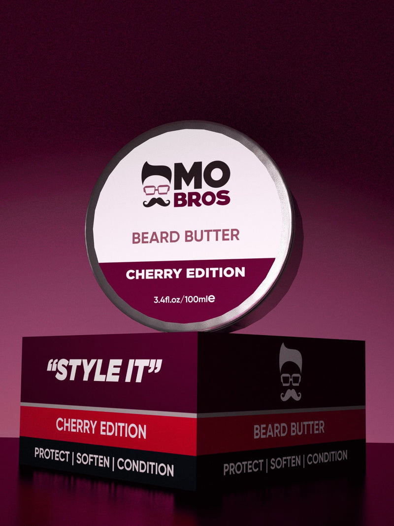 Mo Bros beard butter black cherry 100ml, imported from the UK