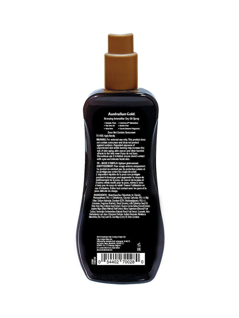 Australian Gold bronzing dry oil spray Classic CocoaDreams 237ml - British product