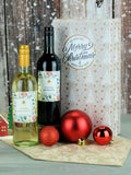 Christmas Gift Box with Italian Red and White Wine 750ml
