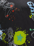 Bedlam Black Game Glow in the Dark Duvet Cover Set