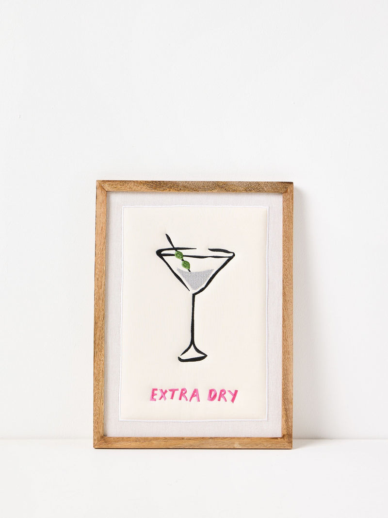 Oliver Bonas extra dry martini wall art 36x27cm, imported from the UK