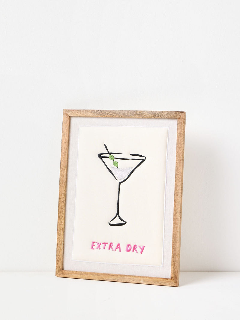 Oliver Bonas extra dry martini wall art 36x27cm, imported from the UK
