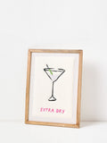 Oliver Bonas extra dry martini wall art 36x27cm, imported from the UK