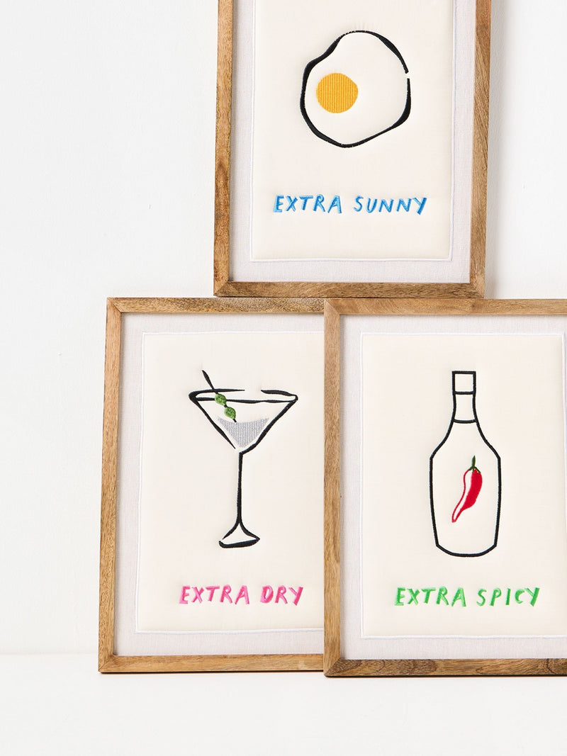 Oliver Bonas extra dry martini wall art 36x27cm, imported from the UK