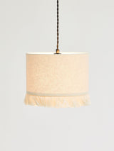 Next Oliver Bonas Multi Alma Boucle & Tassel Drum Pendant Lamp Shade Small- Buy online at McGrocer