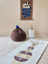 Next OYOY Mini Yellow Giraffe Hopscotch Play Rug 180cm x 75cm- Buy online at McGrocer
