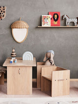 Next OYOY Mini Acorn Rattan Wall Mirror Baby Wall Mirror 42x31x8cm- Buy online at McGrocer