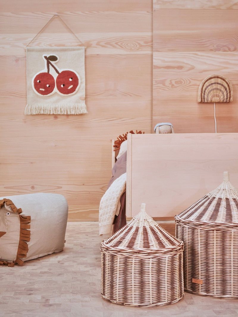 OYOY Mini Red Cherry On Top wall rug - British product