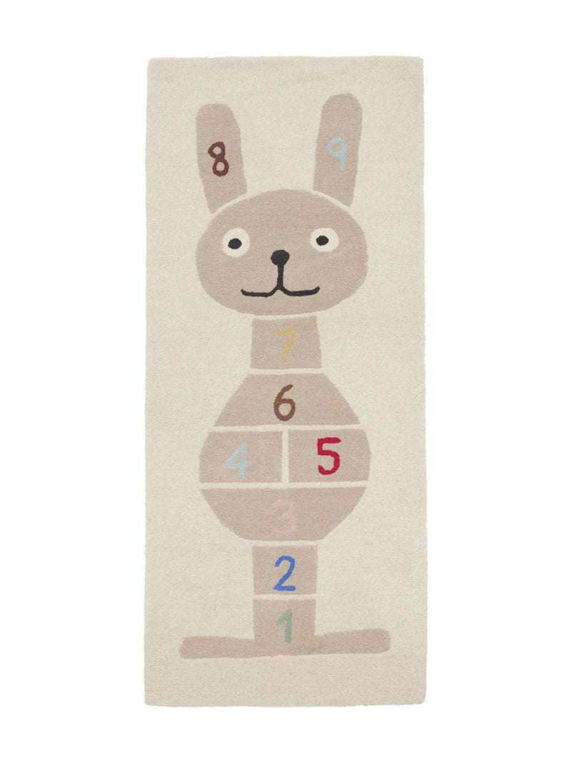 OYOY rabbit hopscotch rug mini clay 180cm (British brand)