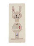 OYOY rabbit hopscotch rug mini clay 180cm (British brand)