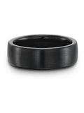 Beaverbrooks black zirconium ring 7mm - British product