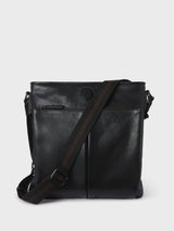 Next Osprey London The Compass Leather Cross-Body Bag Black- Buy online at McGrocer