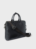 Osprey London black leather laptop bag (British brand)