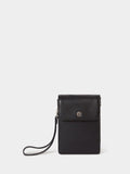 Osprey London Black Madison leather phone bag, UK version