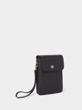 Osprey London Black Madison leather phone bag, UK version