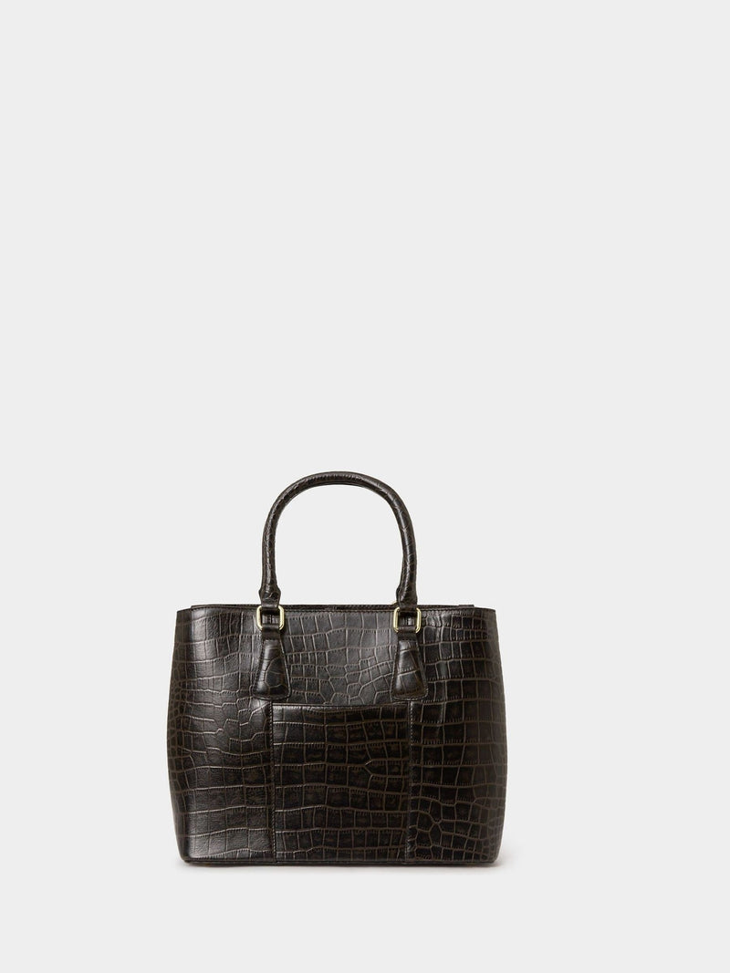 Osprey London Adaline leather work bag dark brown - British product