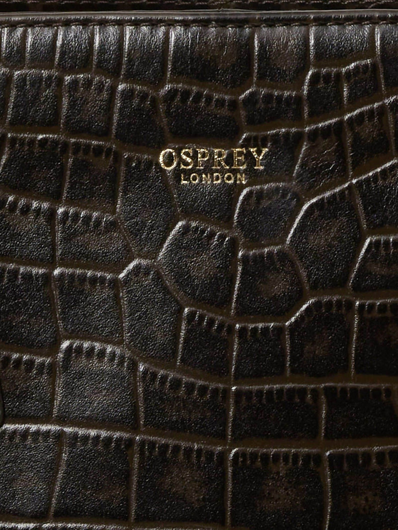 Osprey London Adaline leather work bag dark brown - British product