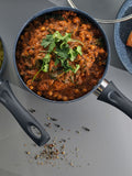 Russell Hobbs Blue Nightfall Stone saucepan set, imported from the UK