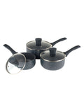 Russell Hobbs Blue Nightfall Stone saucepan set, imported from the UK