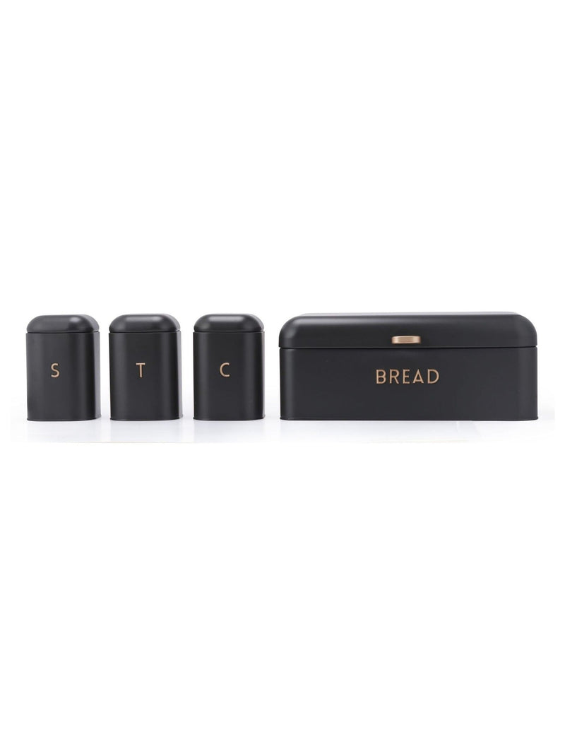 Salter Charcoal Pebble 4-piece countertop storage set (British brand)