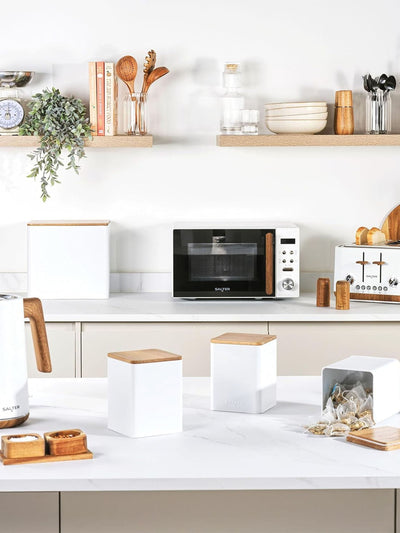 Next Salter 4 Piece White Toronto Countertop Kitchen Storage Set- Buy online at McGrocer