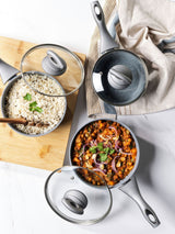 Next Salter Grey Marblestone 3 Piece Saucepan Set- Buy online at McGrocer