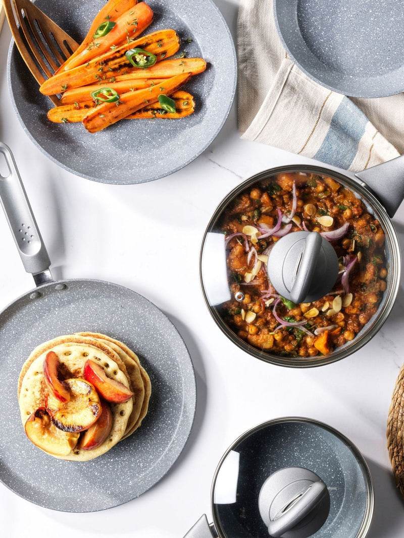 Salter grey marblestone 3 piece pan set (British brand)