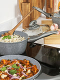 Salter grey marblestone 3 piece pan set (British brand)