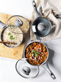 Salter grey marblestone 3 piece pan set (British brand)