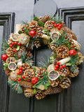Dibor Brown Festive Fruits wreath 38cm - British product