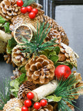Dibor Brown Festive Fruits wreath 38cm - British product