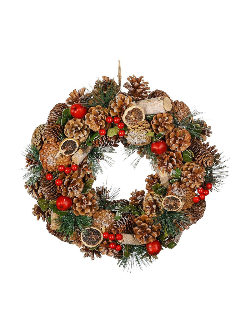 Dibor Brown Festive Fruits wreath 38cm - British product